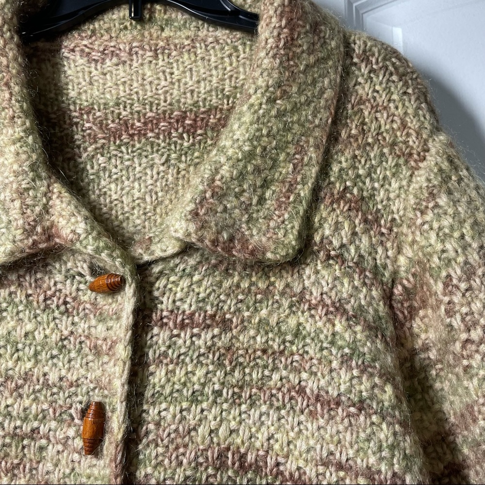 Vintage Handmade Chunky Jacket 3/4 sleeves - Picture 8 of 10
